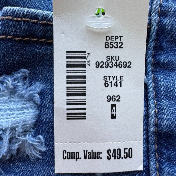 NWT Aeropostale High Rise Midi 3" Denim Shorts - Picture 8 of 11